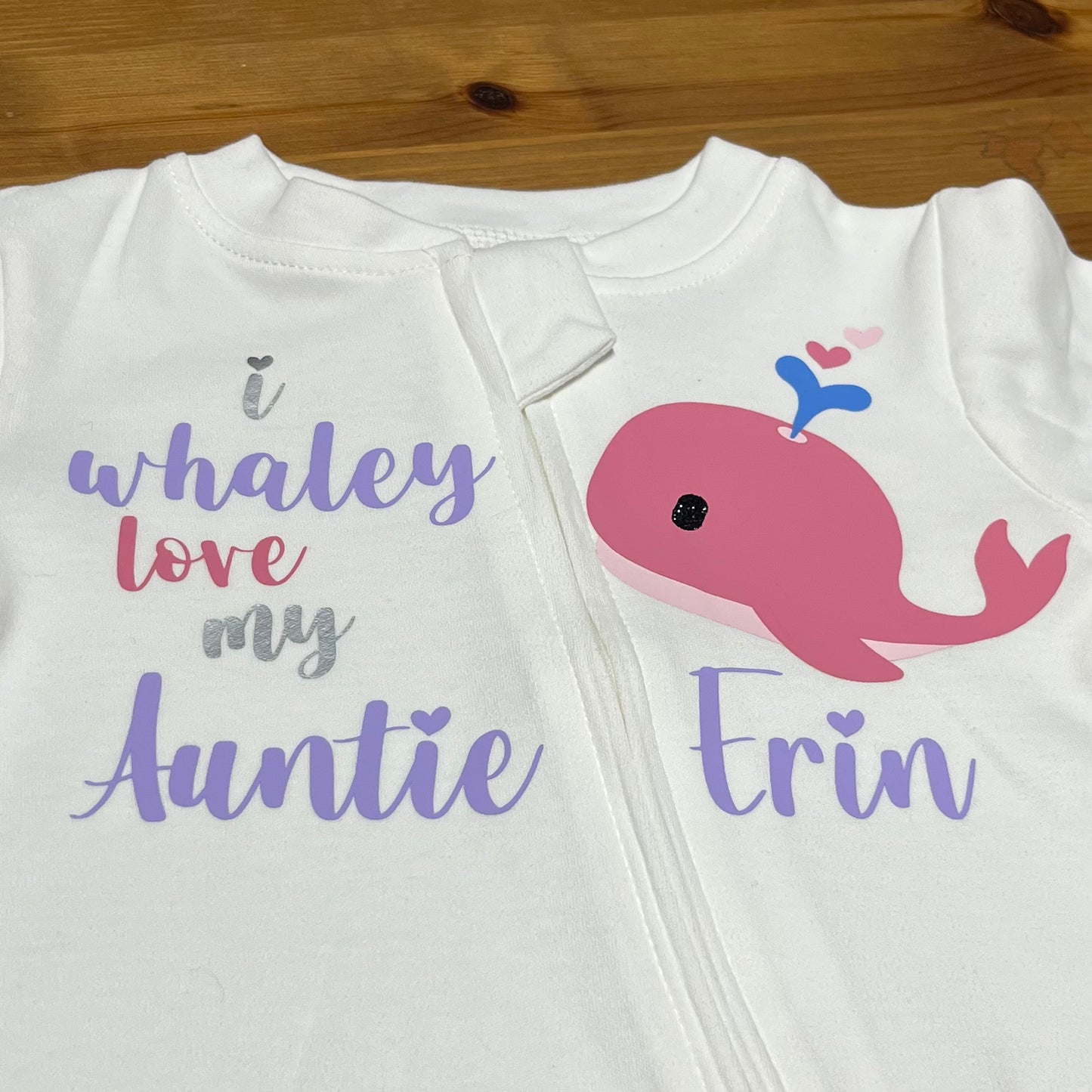 i whaley love my auntie onesie