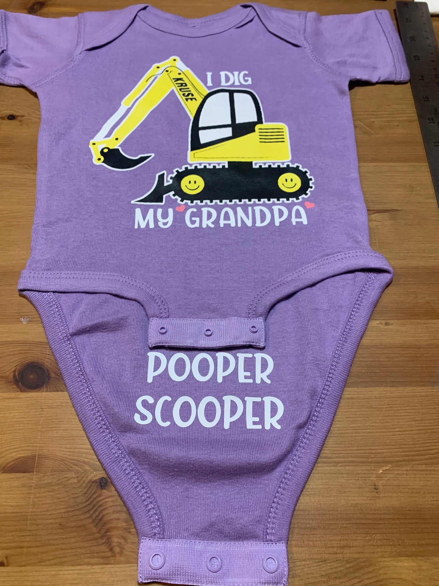 pooper scooper custom onesie