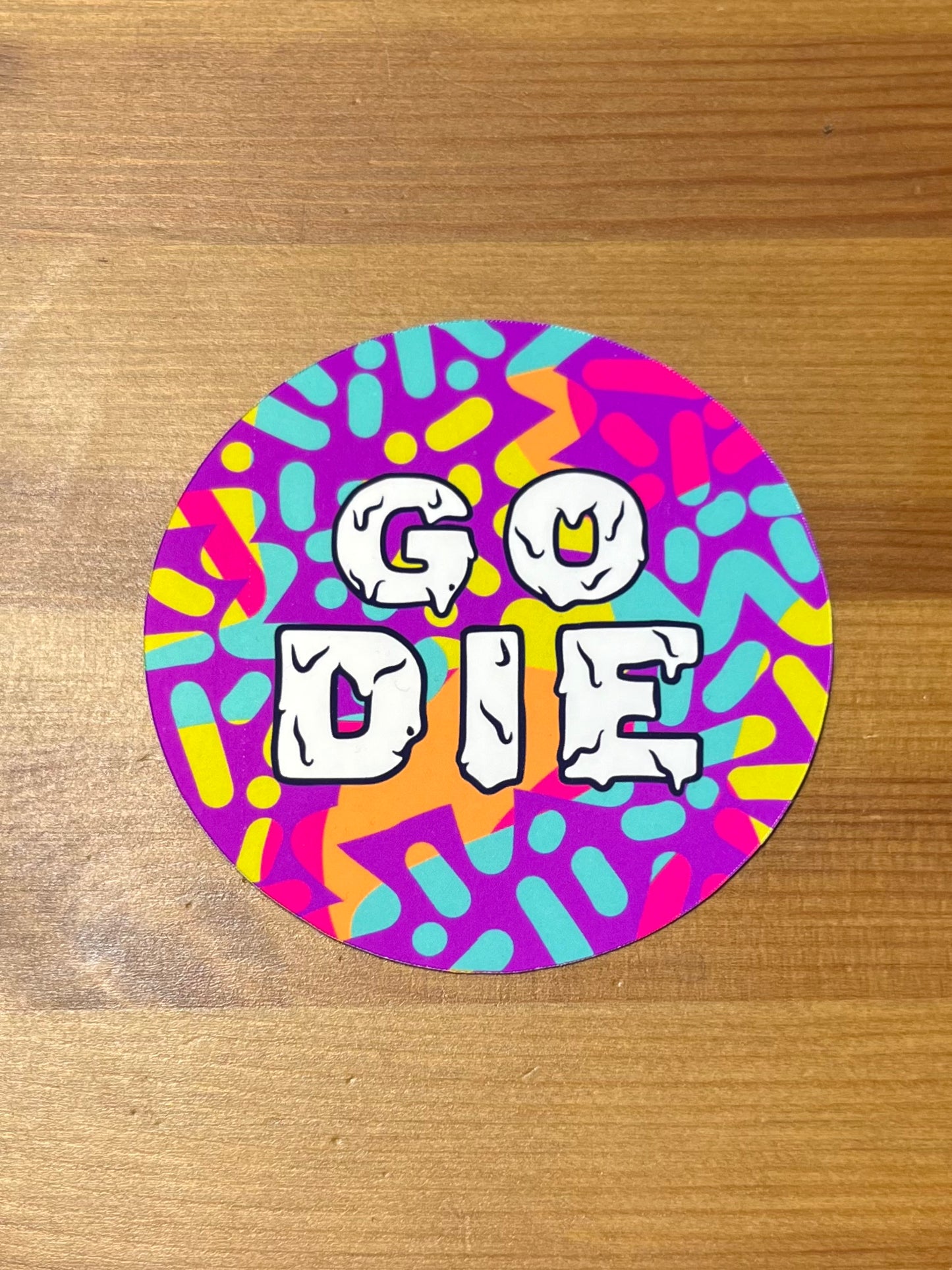 go die vinyl sticker