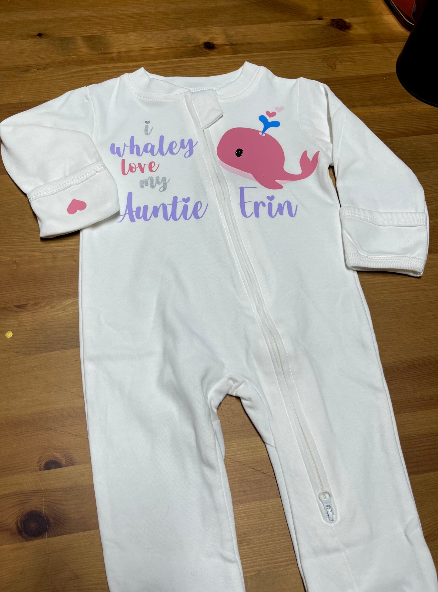 i whaley love my auntie onesie