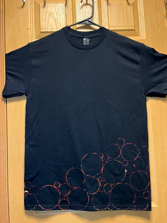 holographic stacking bubbles tshirt